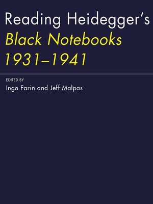 cover image of Reading Heidegger's Black Notebooks 1931—1941